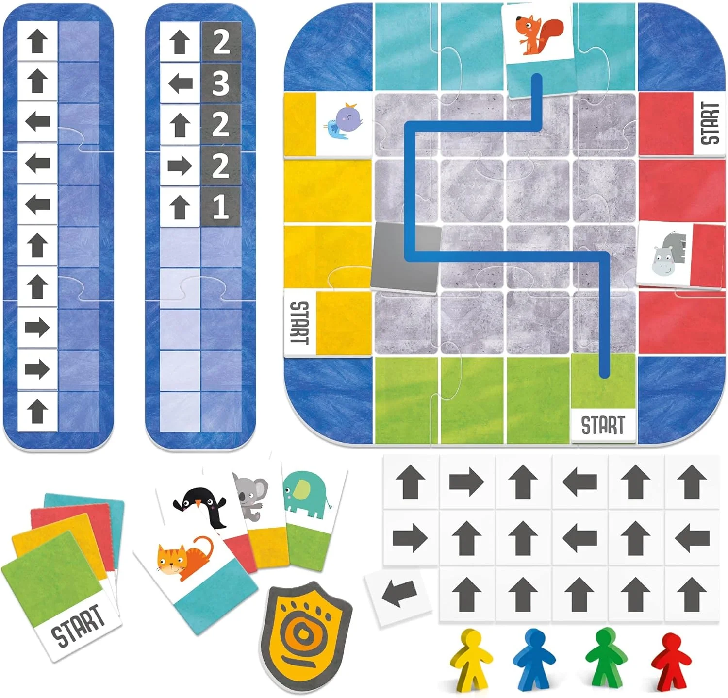 HEADU | بازی کدنویسی آسان - بازی و برنامه نویسی برای کودکان | بازی ها و پازل های آموزشی | اسباب بازی های STEM | سنین 4-8 سال