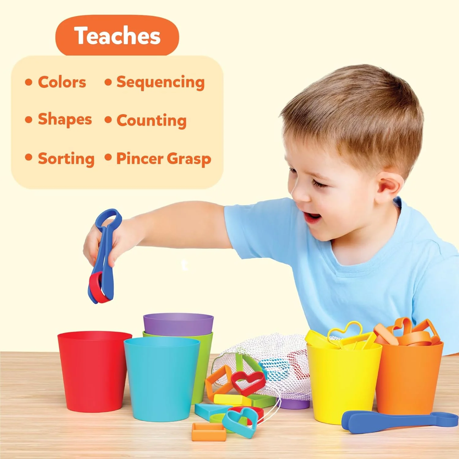 بازی آموزشی تخته مرتب سازی رنگین کمان سیلیکونی Skillmatics - اسباب بازی آموزشی برای یادگیری مهارت های مرتب سازی، شمارش و ترتیب، هدیه برای کودکان نوپا و پیش دبستانی 3، 4، 5، 6 ساله