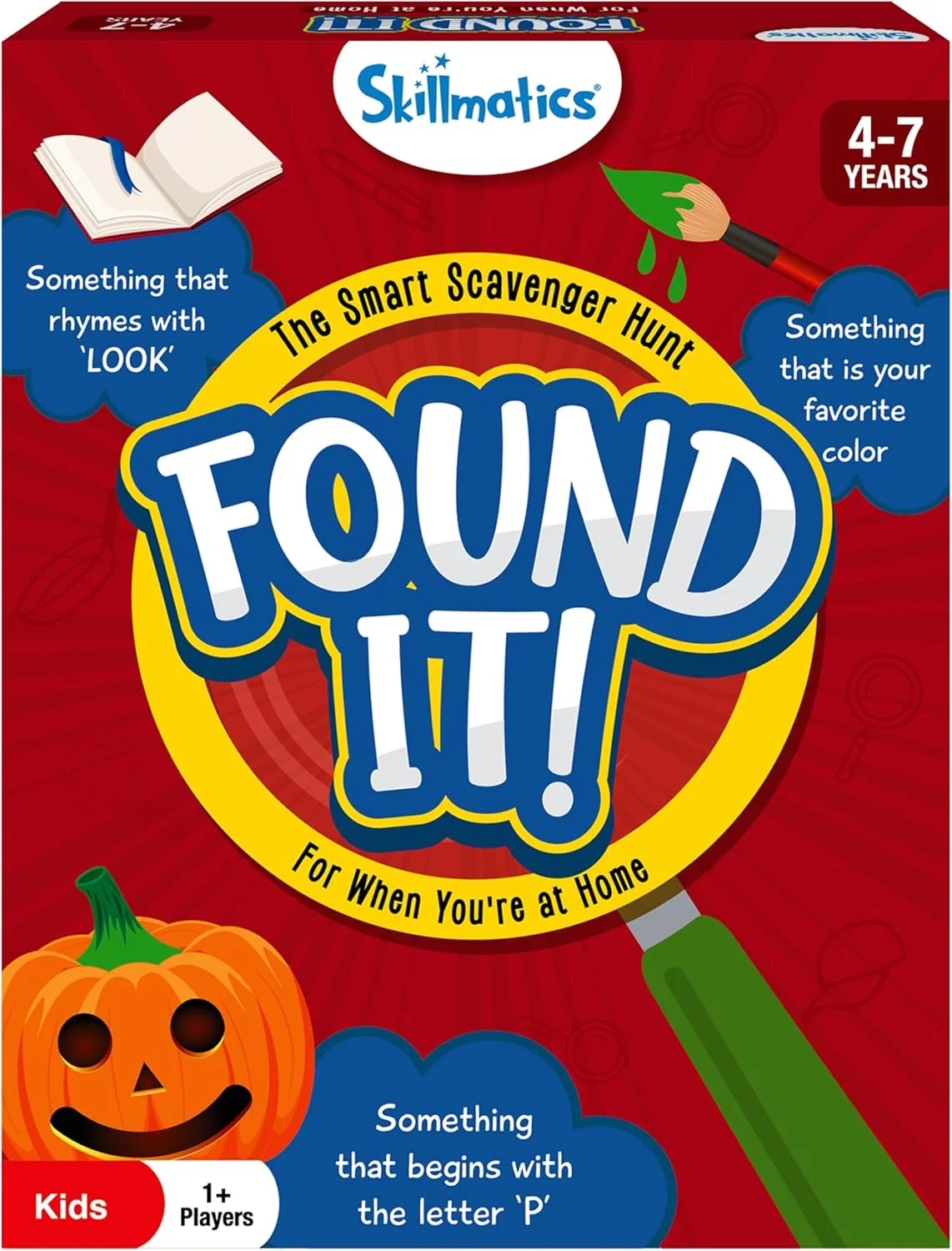 بازی کارتی شکار گنج در فضای داخلی Skillmatics - یافت شد، اسباب بازی های آموزشی، هدایایی برای کودکان، پسران، دختران و خانواده ها، مناسب برای سنین 4، 5، 6، 7 سال، ایده آل برای خانه، مدرسه، بازی