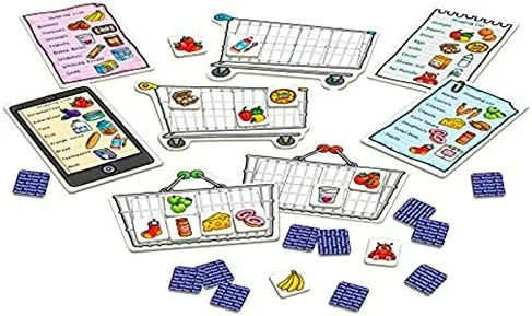 بازی حافظه لیست خرید Orchard Toys - بازی های تطبیق و حافظه برای کودکان 3 سال به بالا - اسباب بازی های آموزشی و بازی های یادگیری کودکان - بازی های تخته ای کودکان و نوپا در سنین 3 تا 7 سال - 2 تا 4 بازیکن