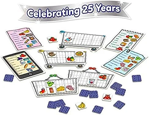 بازی حافظه لیست خرید Orchard Toys - بازی های تطبیق و حافظه برای کودکان 3 سال به بالا - اسباب بازی های آموزشی و بازی های یادگیری کودکان - بازی های تخته ای کودکان و نوپا در سنین 3 تا 7 سال - 2 تا 4 بازیکن