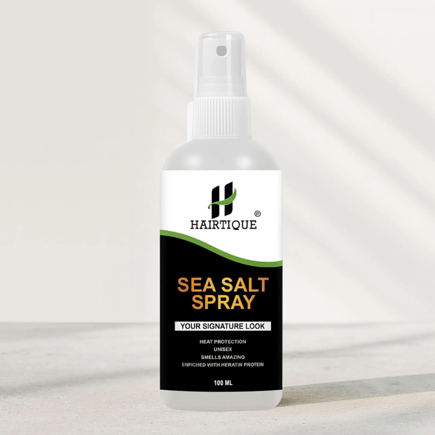 اسپری حجم دهنده مو نمک دریایی هیرتیک، 100 میلی لیتر، غنی شده با نیاسینامید، بیوتین و نمک دریا | برای موهای پرپشت تر و حجیم تر فوری | اسپری بافت دهنده، ظاهر ساحلی و امواج طبیعی | مناسب برای انواع مو