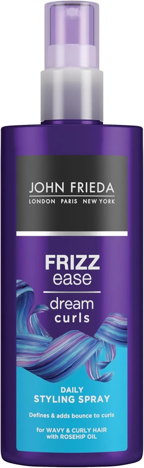 اسپری حالت دهنده روزانه موهای فر جان فریدا Frizz Ease Dream Curls، اسپری احیا کننده فر برای موهای مجعد و موج دار، 200 میلی لیتر