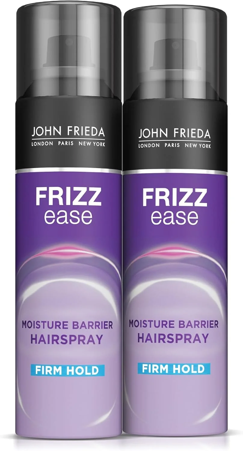 اسپری مو جان فریدا Frizz Ease، اسپری مو با قدرت نگهداری قوی، محافظت در برابر رطوبت، جلوگیری از وز شدن مو، محافظت در برابر حرارت و حفظ حالت صاف مو با ماندگاری طولانی، 340 گرم، بسته 2 عددی