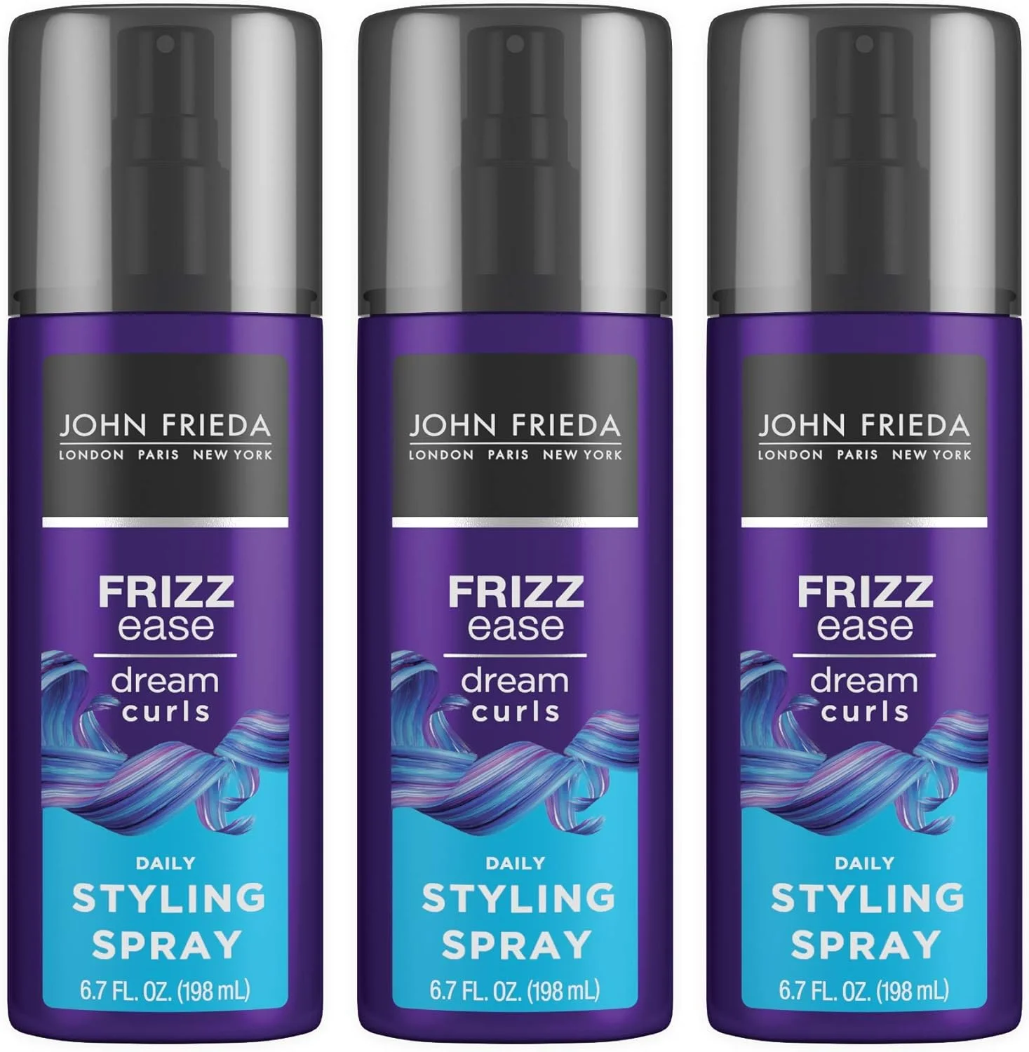 اسپری حالت دهنده روزانه موهای فر جان فریدا، مدل Frizz Ease Dream Curls، 200 میلی لیتر (بسته 3 عددی)