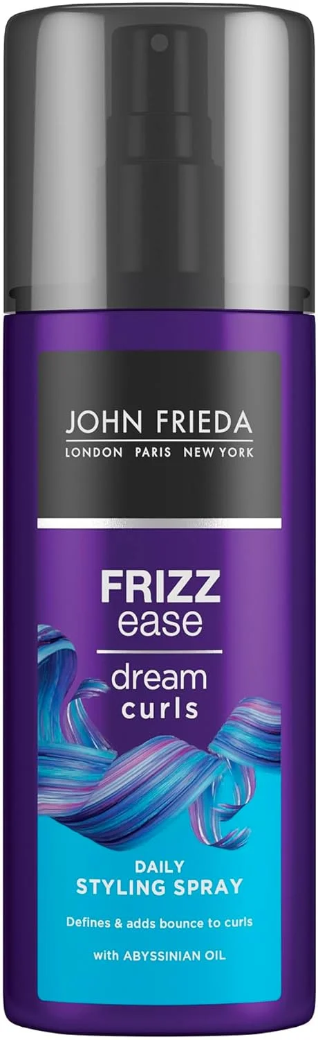 اسپری حالت دهنده روزانه موهای فر جان فریدا مدل Frizz Ease Dream Curls، 200 میلی لیتر - احیا کننده فر و موج های بی جان مو. ایجاد حرکت و حالت فنری و خوش حالت.