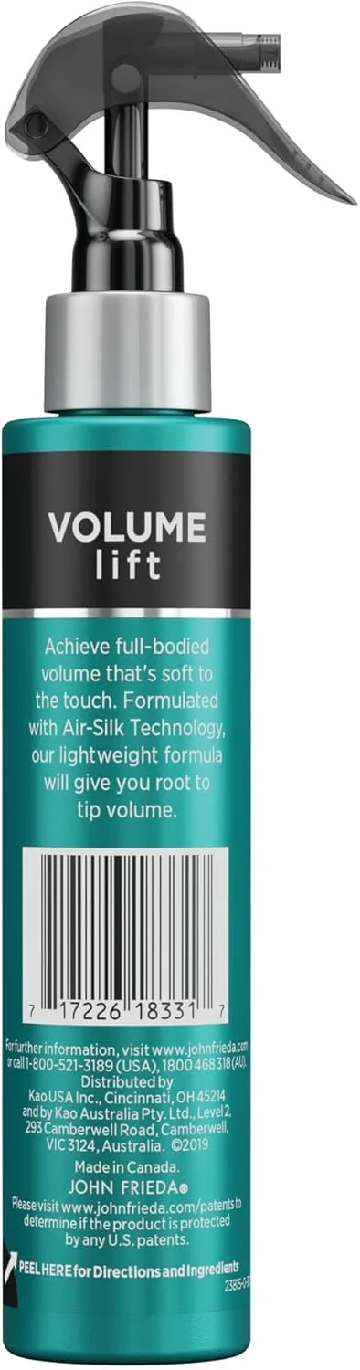 اسپری حجم دهنده موهای نازک جان فریدا مدل Volume Lift، بسته بندی ممکن است متفاوت باشد، سبز، 4 اونس مایع، 4 اونس مایع (بسته 1 عددی)
