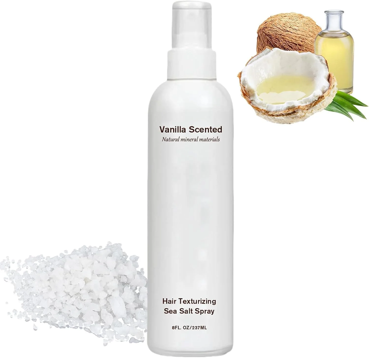 اسپری موی نمک دریایی وانیلی KASTWAVE، اسپری بافت دهنده و حجم دهنده برای مردان، اسپری فر کننده مو با امواج ساحلی مرطوب کننده، افزایش حجم و نگهدارنده طبیعی، مناسب برای انواع مو (237 میلی لیتر)