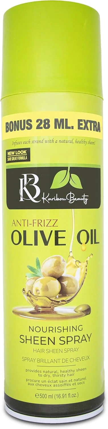 اسپری براق کننده و مغذی مو حاوی روغن زیتون ضد وز کاریبو بیوتی 500 میلی لیتر (28 میلی لیتر بیشتر)