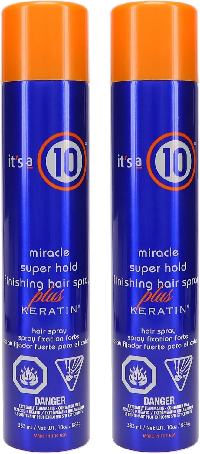 اسپری حالت دهنده و نگهدارنده فوق العاده مو 10 کاره به همراه کراتین، 295 میلی لیتر (بسته 2 عددی)