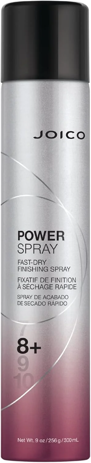 اسپری موی سریع خشک‌شونده Joico Power Spray | مناسب برای اکثر انواع مو | محافظت در برابر گرما و رطوبت، آلودگی و اشعه ماوراء بنفش مضر | بدون پارابن و سولفات | ماندگاری 72 ساعته | 9.0 Fl Oz