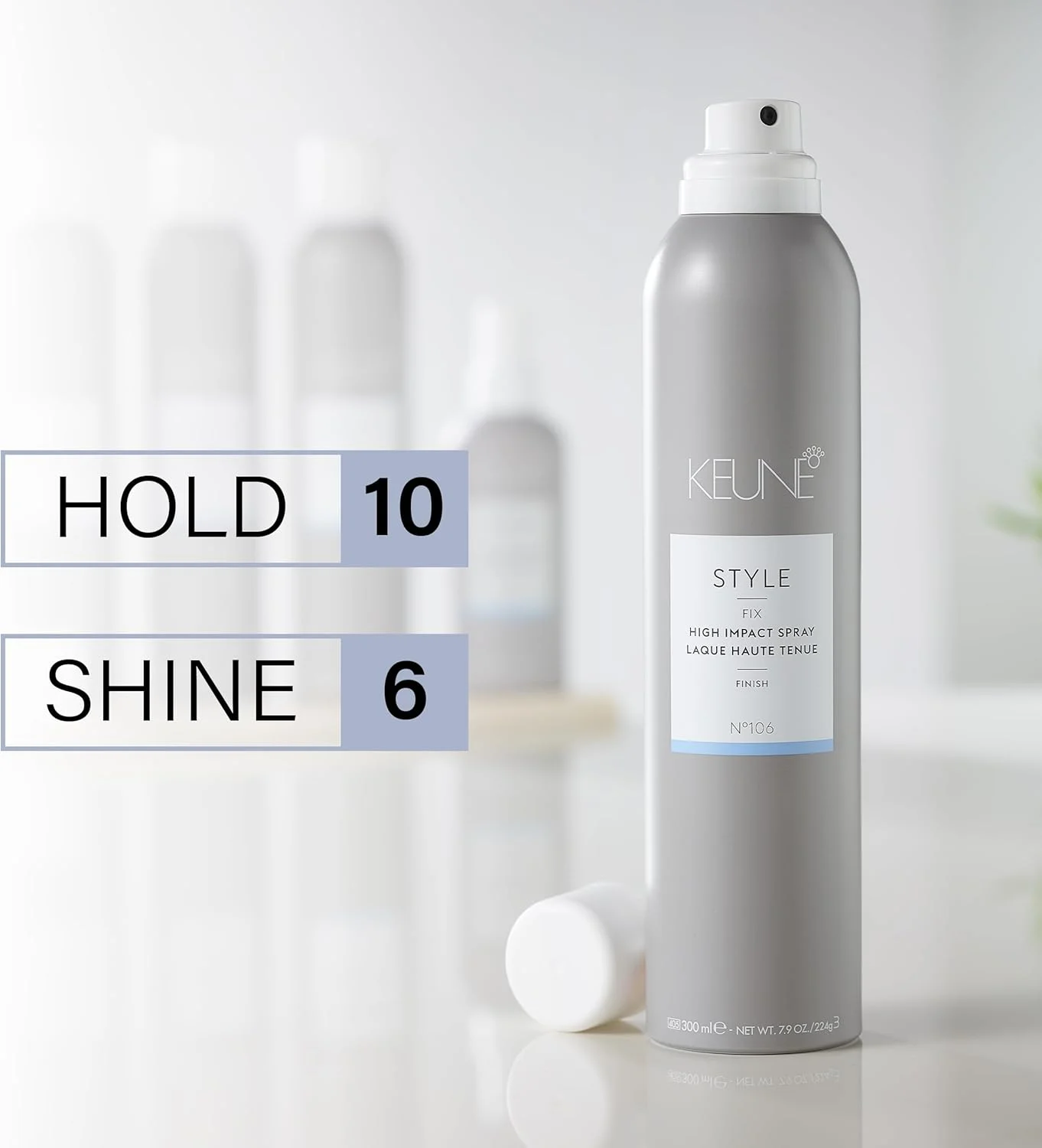 اسپری حالت دهنده مو کئون استایل مدل High Impact، حجم 224 گرم