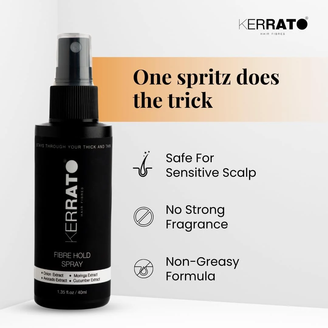 اسپری تثبیت کننده فیبر مو کراتو، مقاوم در برابر آب، مناسب برای انواع فیبرهای مو (40 میلی لیتر) | نگهدارنده قوی در تمام طول روز | اسپری نگهدارنده فیبر (بسته 1 عددی) اسپری تثبیت کننده فیبر مو کراتو، مقاوم در برابر آب، مناسب برای انواع فیبرهای مو (40 میلی لیتر) | نگهدارنده قوی در تمام طول روز | اسپری نگهدارنده فیبر (بسته 1 عددی)