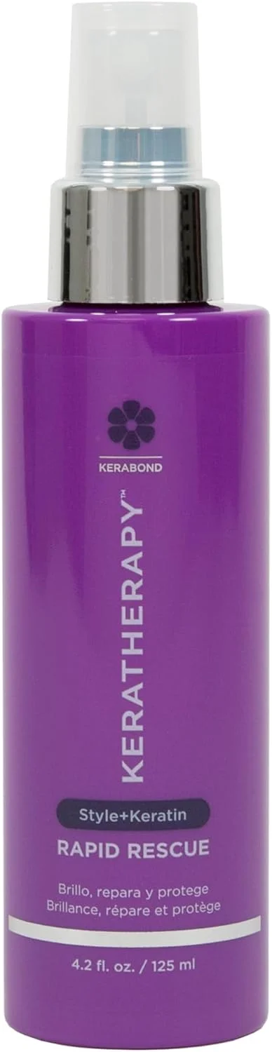 اسپری براق کننده مو کراتراپی مدل Keratin Infused Rapid Rescue، محافظت حرارتی مو، 125 میلی لیتر