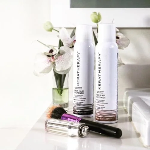 پودر پرپشت کننده مو حاوی کراتین کراتراپی، قهوه ای تیره تا مشکی، 113 گرم