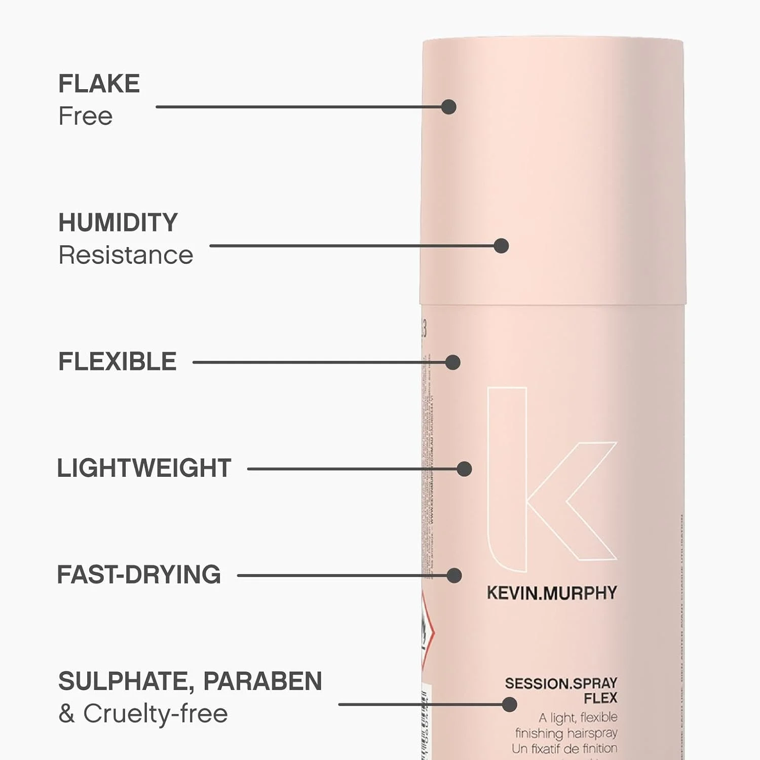 اسپری موی حالت دهنده سبک و منعطف Kevin Murphy Session spray Flex 338 میلی لیتر اسپری موی حالت دهنده سبک و منعطف Kevin Murphy Session spray Flex 338 میلی لیتر