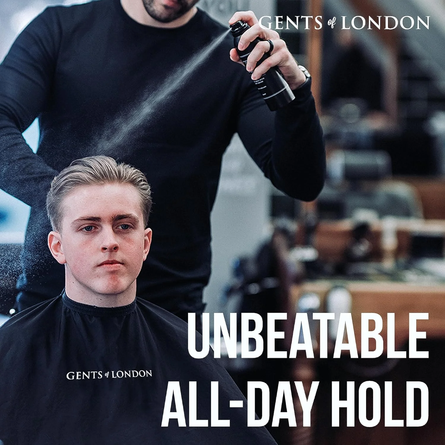 اسپری فیکسر مردانه جنتس آف لندن | اسپری موی حرفه ای با قدرت نگهدارندگی بسیار قوی (200 میلی لیتر)