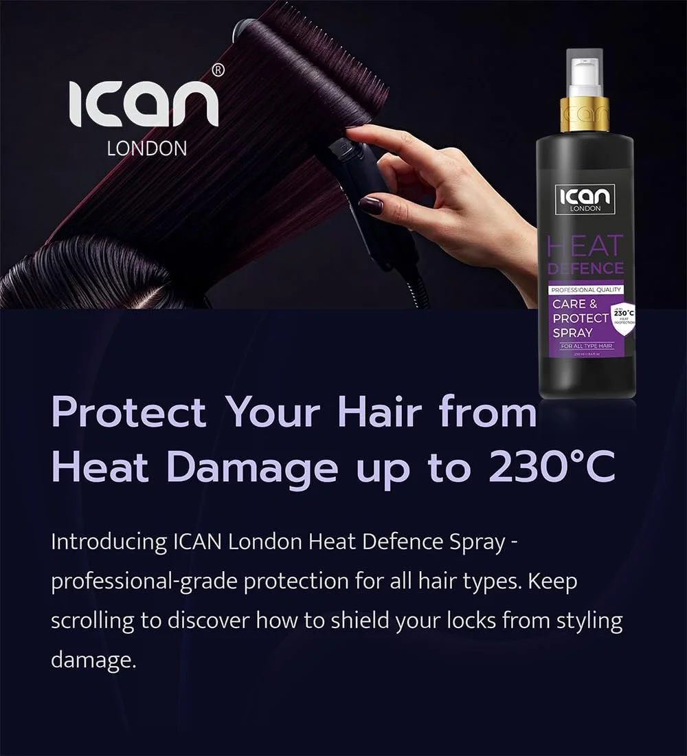اسپری محافظ حرارت مو آیکن لندن، 250 میلی لیتر