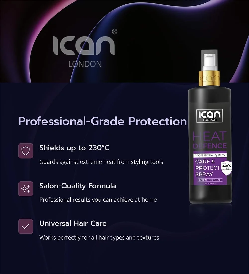 اسپری محافظ حرارت مو آیکن لندن، 250 میلی لیتر