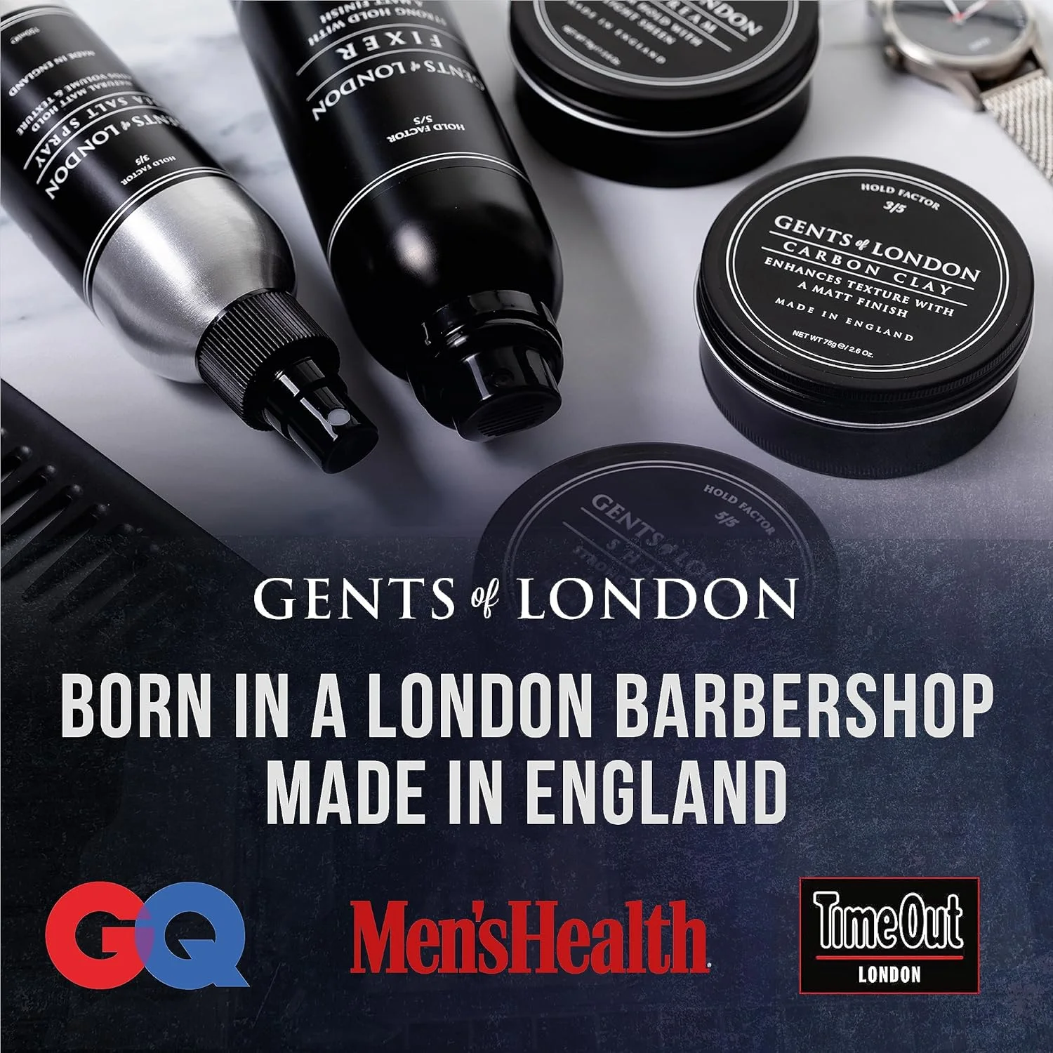 اسپری فیکسر مردانه جنتس آف لندن | اسپری موی حرفه ای با قدرت نگهدارندگی بسیار قوی (200 میلی لیتر)