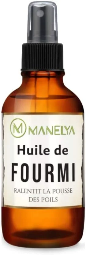 Manelya Organic Ant Oil with Spray Applicator – 100 ml – Amber Glass Bottle.