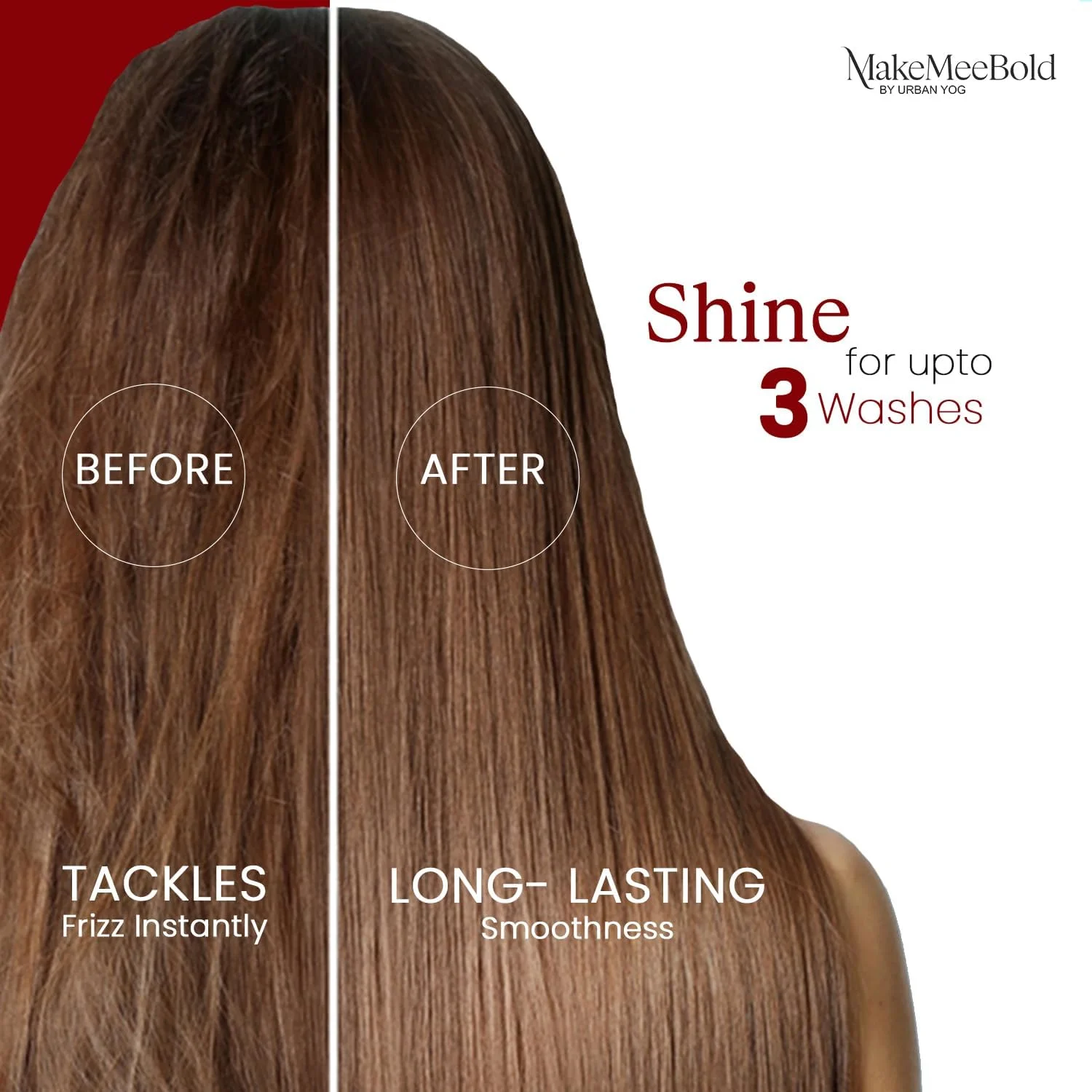 اسپری ضد وز مو MakeMeeBold (۱۰۰ میلی لیتر) | اسپری مو ضد وز برای موهای خشک و وز | بدون سولفات، بدون پارابن، وگان | ماندگاری تا ۳ بار شستشو