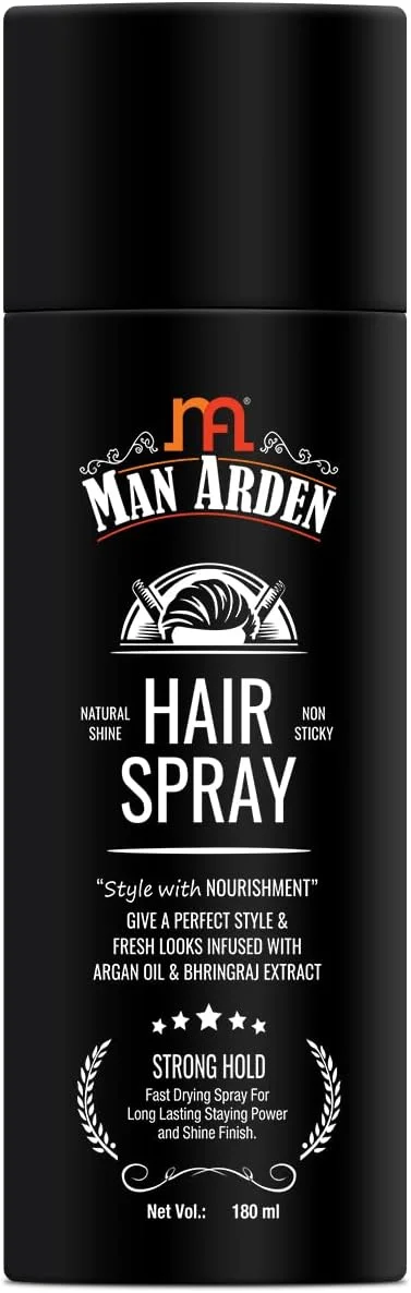 اسپری موی مردانه آردن - حالت دهنده قوی، حالت دهی همراه با تغذیه - 180 میلی لیتر