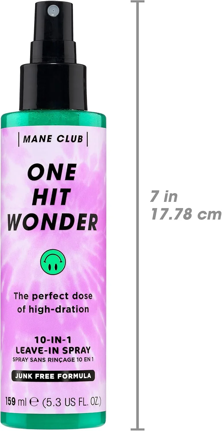 اسپری مو 10 در 1 MANE CLUB One Hit Wonder، بدون تست حیوانی، وگان، بدون سولفات و پارابن، 150 میلی لیتر اسپری مو 10 در 1 MANE CLUB One Hit Wonder، بدون تست حیوانی، وگان، بدون سولفات و پارابن، 150 میلی لیتر