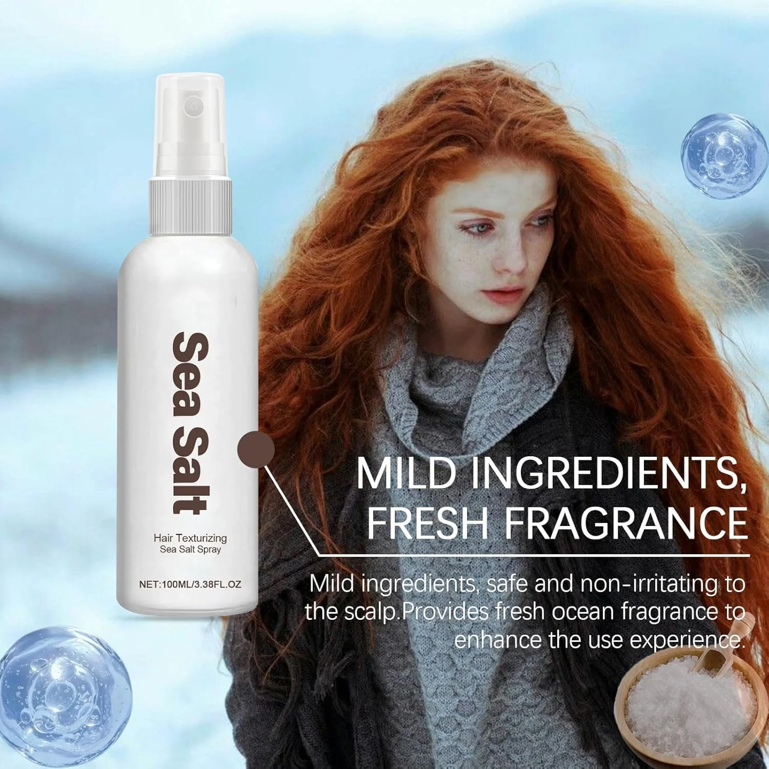 اسپری نمک دریا برای موهای پفکی، اسپری بافت دهنده 2 عددی برای ایجاد موج های ساحلی بی نقص - افزایش حجم و بافت، نگهدارنده فر برای ظاهر ساحلی - مناسب برای خانم ها و آقایان (2 x 3.38 oz) اسپری نمک دریا برای موهای پفکی، اسپری بافت دهنده 2 عددی برای ایجاد موج های ساحلی بی نقص - افزایش حجم و بافت، نگهدارنده فر برای ظاهر ساحلی - مناسب برای خانم ها و آقایان (2 x 3.38 oz)
