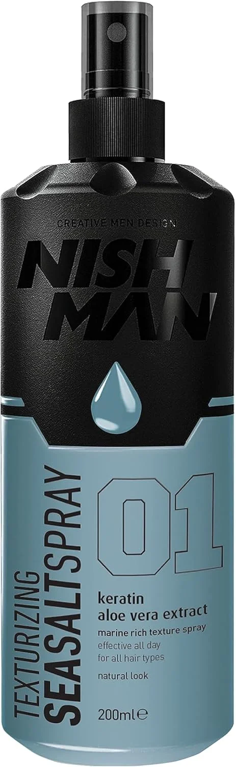 اسپری بافت دهنده موی سر نیشمن مدل Sea Salt Spray 01 حجم 200 میلی لیتر