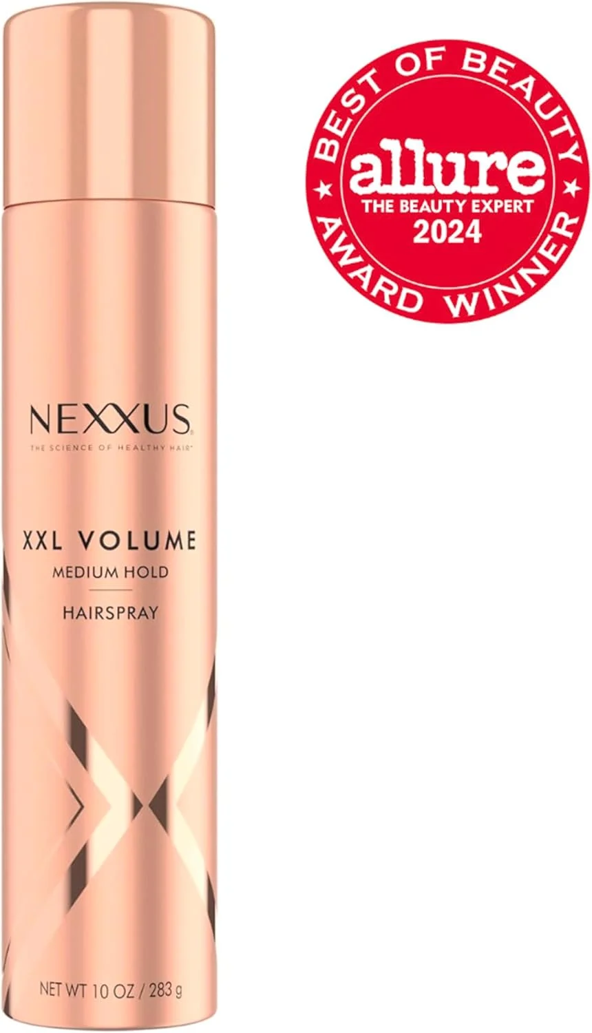 اسپری مو حجم دهنده متوسط Nexxus XXL برای حجم فوق العاده و کنترل وز تا 48 ساعت، با فناوری StyleProtect، 283 گرم اسپری مو حجم دهنده متوسط Nexxus XXL برای حجم فوق العاده و کنترل وز تا 48 ساعت، با فناوری StyleProtect، 283 گرم