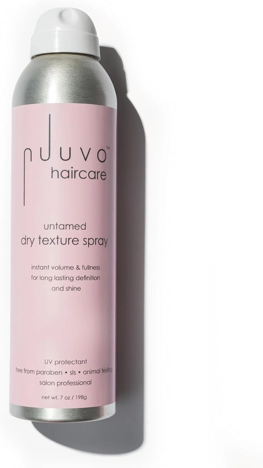 اسپری بافت دهنده مو خشک Nuuvo Haircare Untamed، اسپری حجم دهنده فوری ریشه برای بافت تکه تکه و موهای جذاب ماندگار، فرمول حرفه ای سالن - 207 میلی لیتر