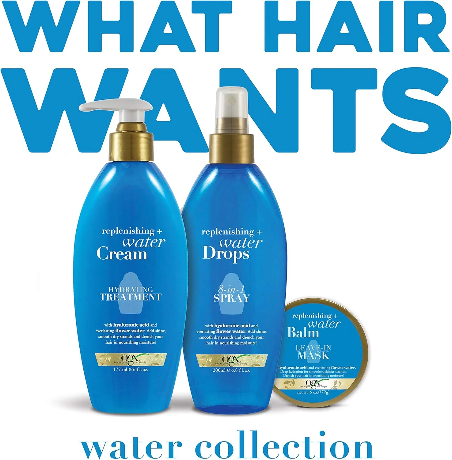 اسپری آبرسان و ترمیم کننده مو او جی ایکس مدل Water Drops 8-in-1، حجم 200 میلی لیتر اسپری آبرسان و ترمیم کننده مو او جی ایکس مدل Water Drops 8-in-1، حجم 200 میلی لیتر
