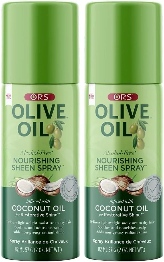 اسپری مغذی و براق کننده روغن زیتون ارگانیک روت استیمولاتور ORS، 80 میلی لیتر (بسته 2 عددی)