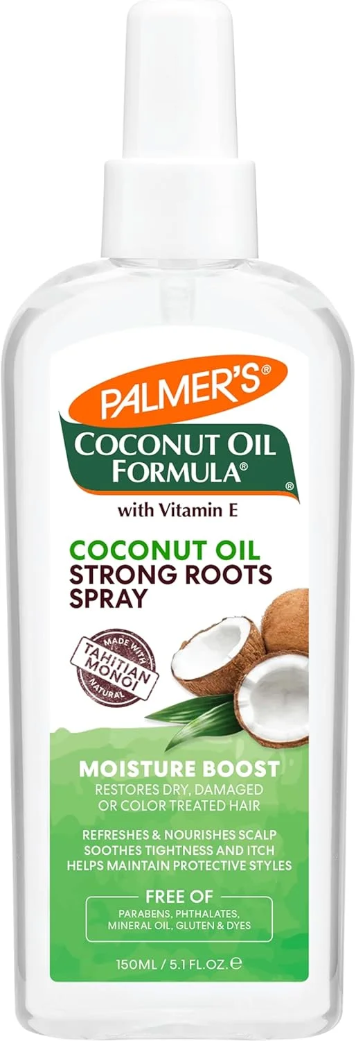 اسپری تقویت کننده ریشه مو روغن نارگیل پالمرز، 150 میلی لیتر، بسته 2 عددی