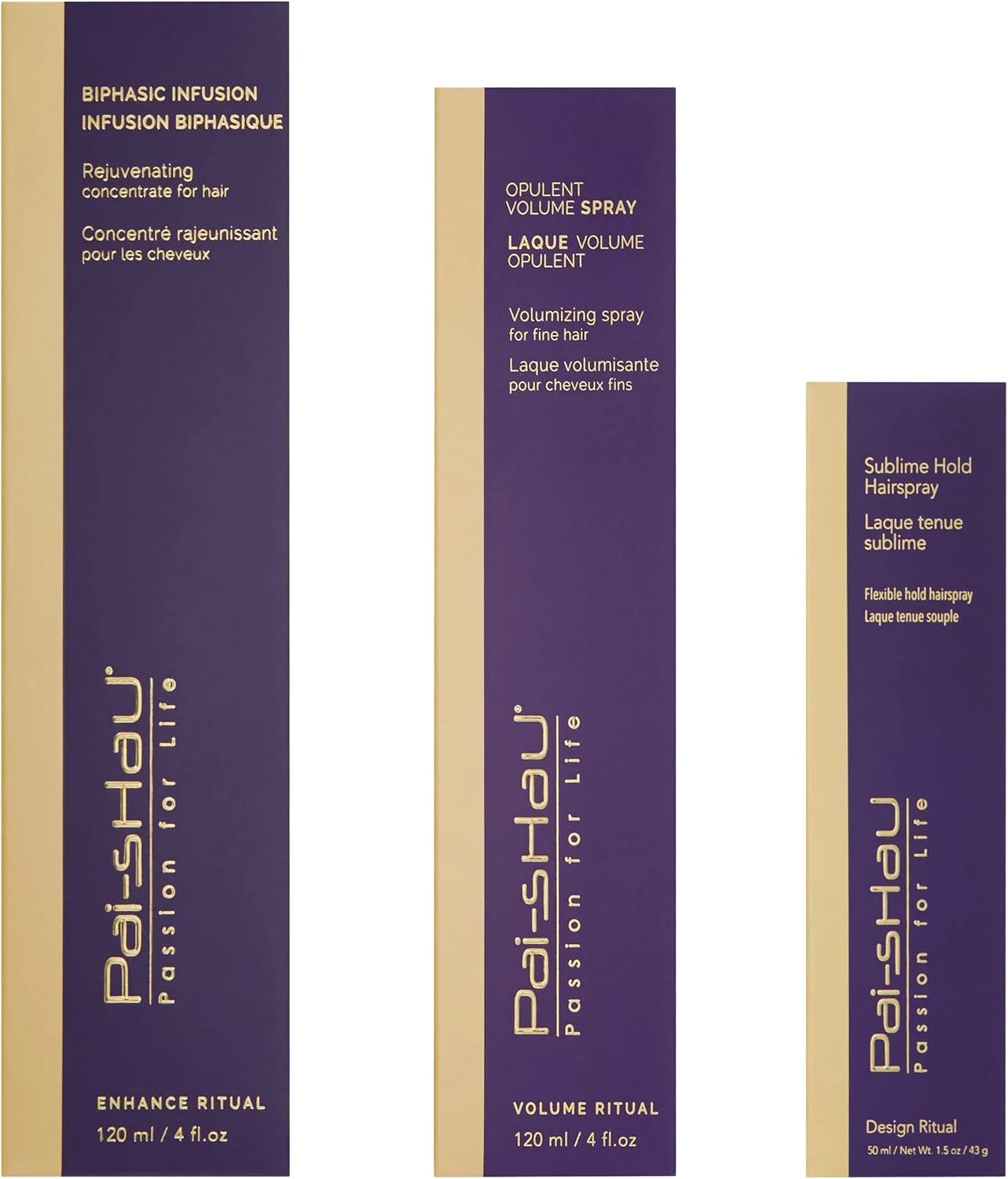 پای-شو 120 میلی لیتر دوفاز، 120 میلی لیتر اسپری حجم دهنده، 50 میلی لیتر سابلایم پای-شو 120 میلی لیتر دوفاز، 120 میلی لیتر اسپری حجم دهنده، 50 میلی لیتر سابلایم