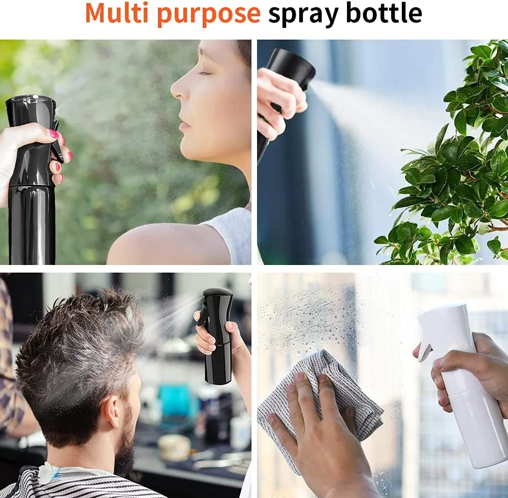 2 عدد بطری اسپری موی 300 میلی لیتری حرفه ای | اسپری ریز و مداوم | چند منظوره