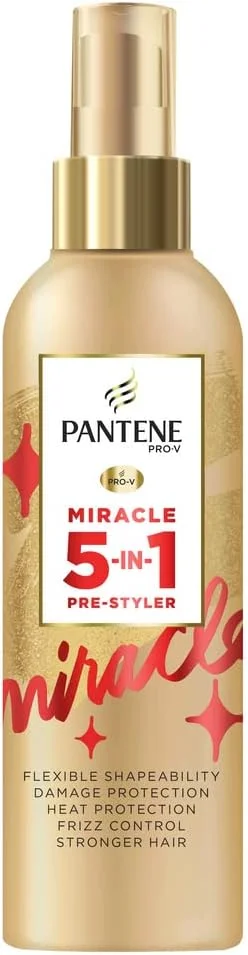 اسپری محافظت از حرارت مو پنتن، نرم کننده مو، 5 در 1، 200 میلی لیتر، اسپری حالت دهنده مو، پرایمر، حالت دهنده، محافظت کننده و مغذی مو