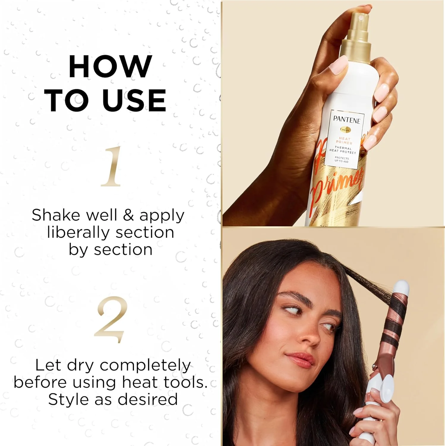 اسپری محافظ حرارتی مو Pantene Pro-V، پرایمر حرارتی برای مو، بسته 3 عددی، مجموعا 640 میلی لیتر اسپری محافظ حرارتی مو Pantene Pro-V، پرایمر حرارتی برای مو، بسته 3 عددی، مجموعا 640 میلی لیتر