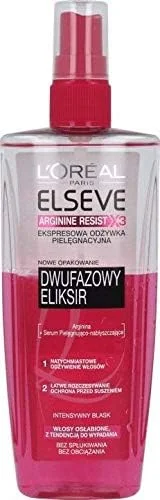 اسپری مو لورآل پاریس Loreal Elseve Arginine Resist X3 Elixir برای درخشش بیشتر و ضد وز 200 میلی لیتر