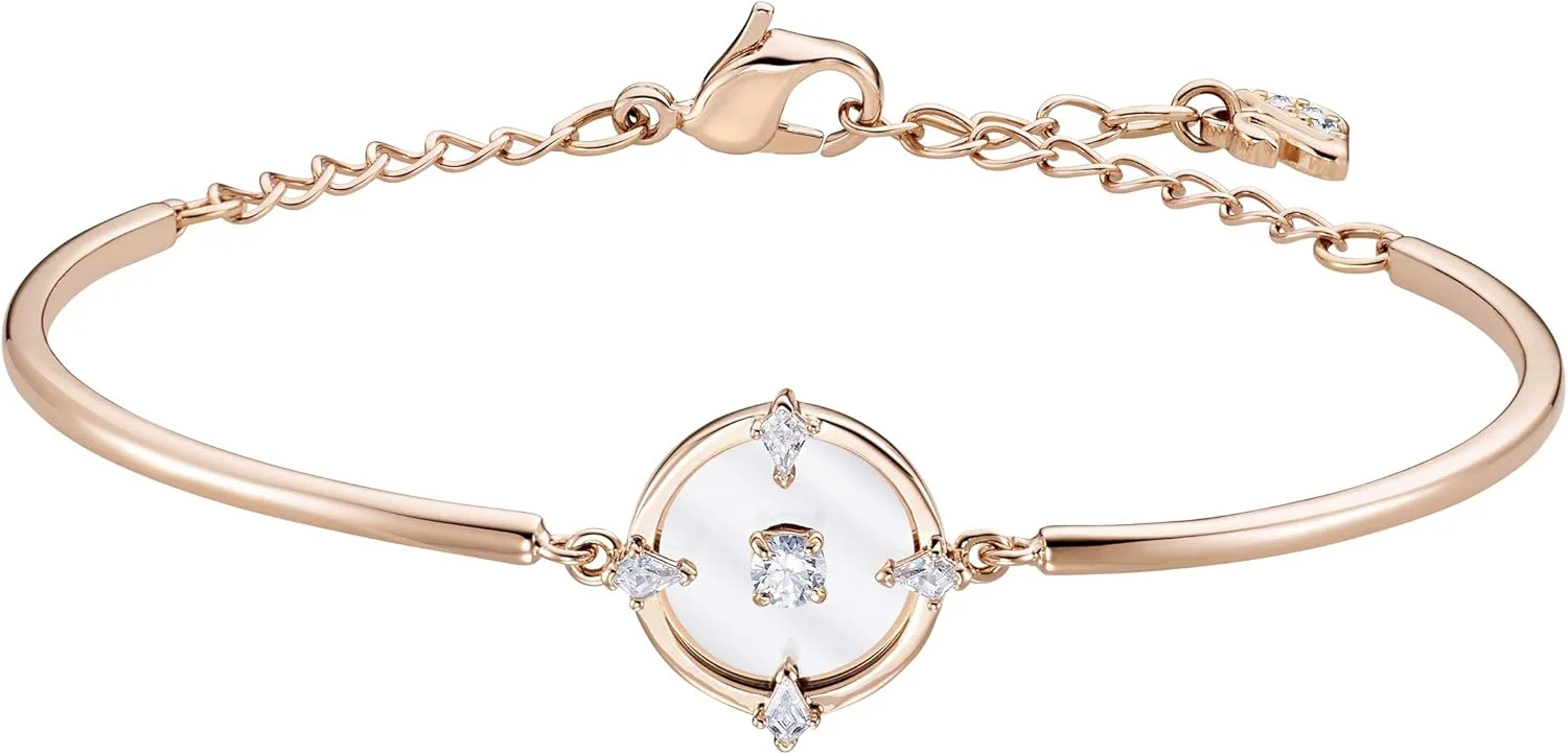 دستبند زنانه سواروسکی با کریستال، فلز کریستالی