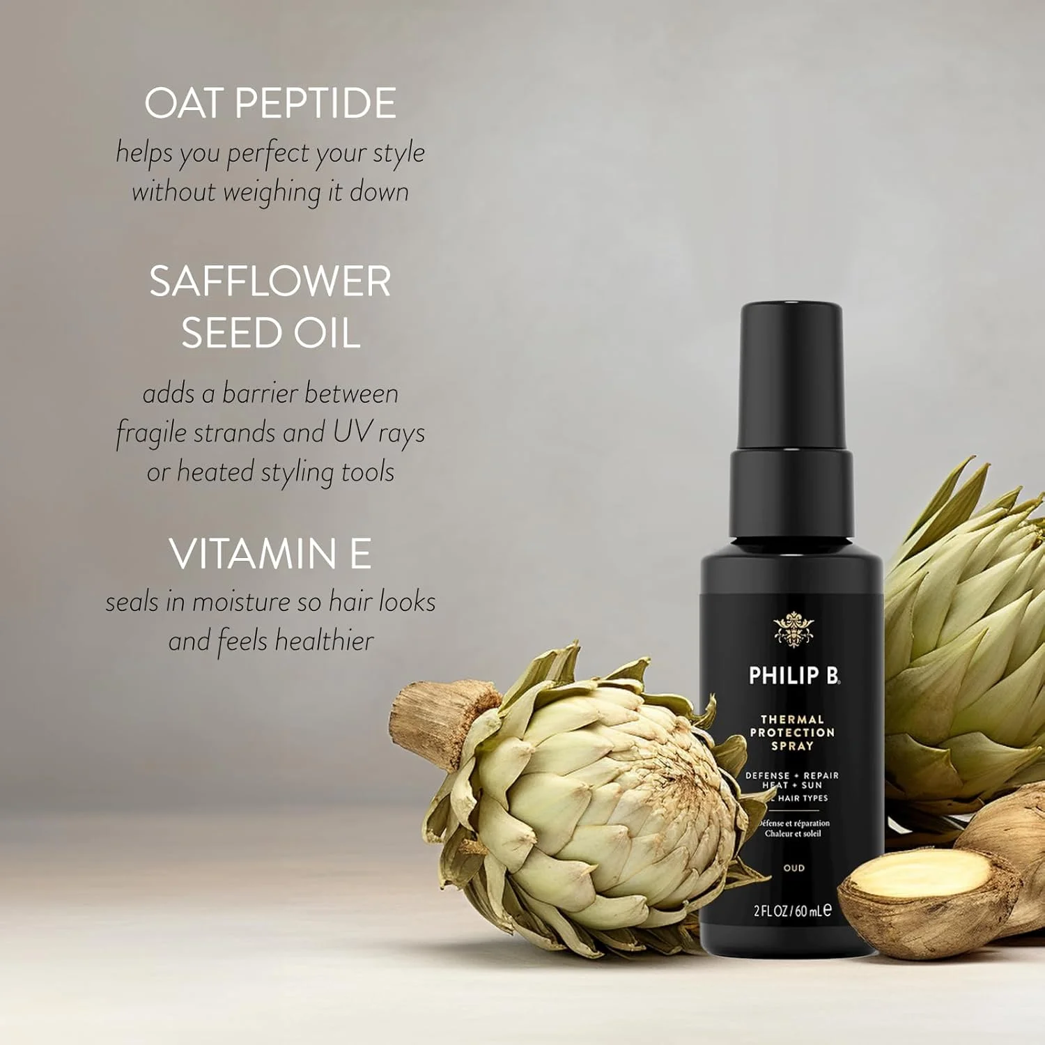 اسپری محافظ حرارتی مو فیلیپ بی، 60 میلی لیتر