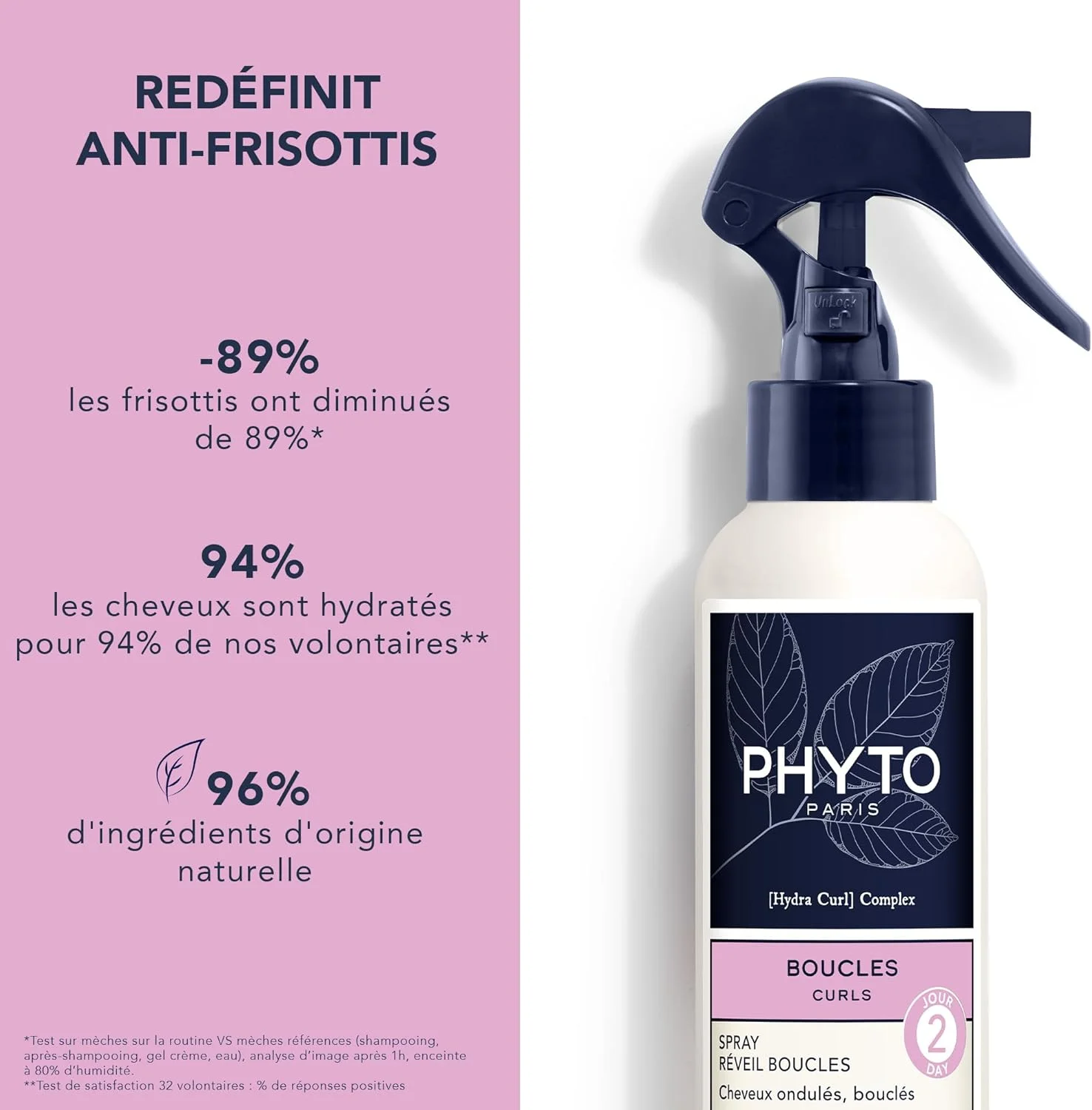 اسپری فیتو برای موهای فر - مناسب موهای موج دار و فر نوع 2A تا 3A - بازتعریف فرها بین 2 بار شستشو - 150 میلی لیتر