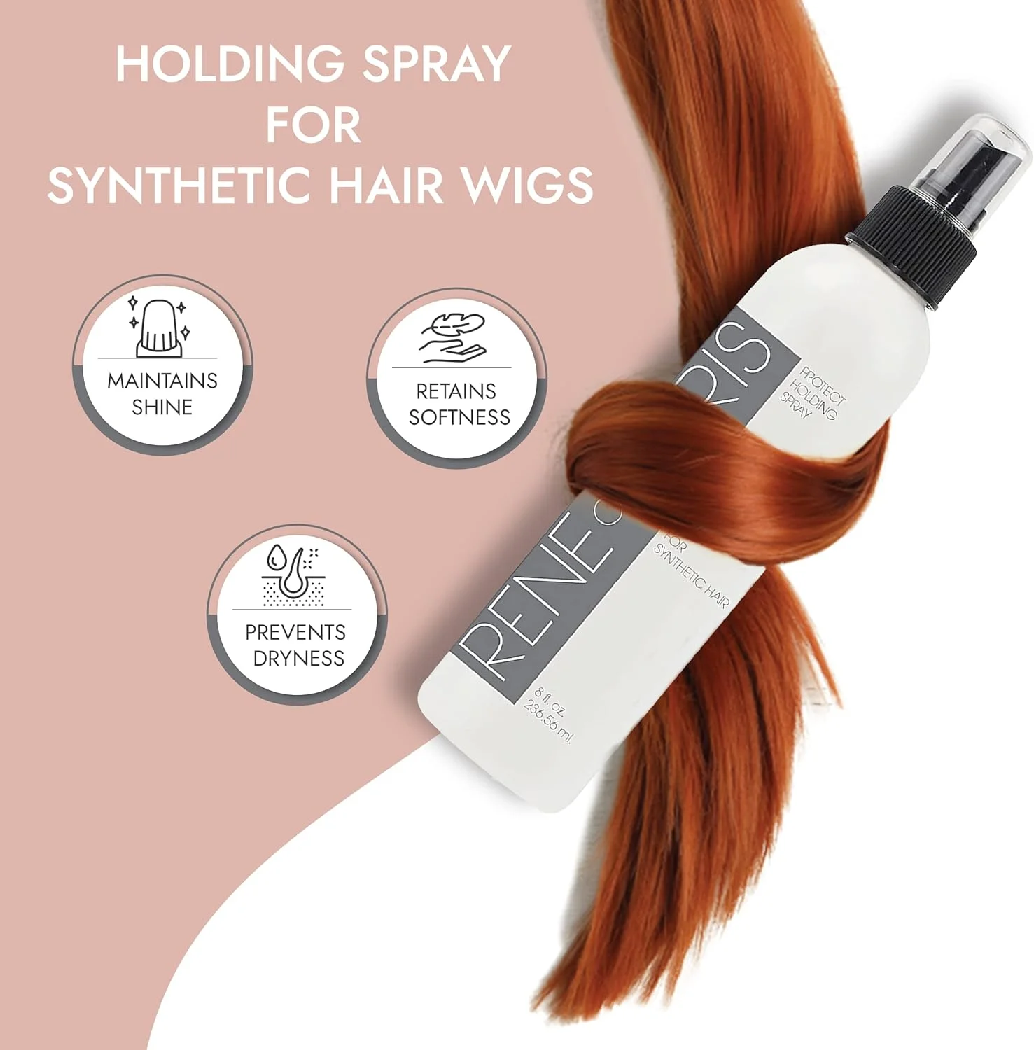 اسپری مو Rene of Paris - اسپری حالت دهنده برای کلاه گیس مصنوعی - محصولات حالت دهنده مو برای کلاه گیس مصنوعی - اسپری مو برای حالت دادن به مو با قدرت نگهداری فوق العاده - اسپری مو 240 میلی لیتری با قدرت نگهداری فوق العاده - لوازم جانبی کلاه گیس اسپری مو Rene of Paris - اسپری حالت دهنده برای کلاه گیس مصنوعی - محصولات حالت دهنده مو برای کلاه گیس مصنوعی - اسپری مو برای حالت دادن به مو با قدرت نگهداری فوق العاده - اسپری مو 240 میلی لیتری با قدرت نگهداری فوق العاده - لوازم جانبی کلاه گیس