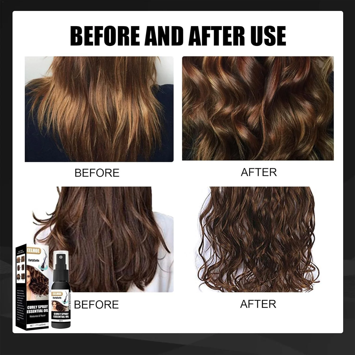 اسپری احیا کننده فر مو | اسپری حالت دهنده مو، کرم فر کننده | تقویت کننده فوق العاده فر برای موهای صاف و بدون وز، کرم تعریف کننده فر برای انواع فر مو، بدون سولفات و سورفکتانت اسپری احیا کننده فر مو | اسپری حالت دهنده مو، کرم فر کننده | تقویت کننده فوق العاده فر برای موهای صاف و بدون وز، کرم تعریف کننده فر برای انواع فر مو، بدون سولفات و سورفکتانت