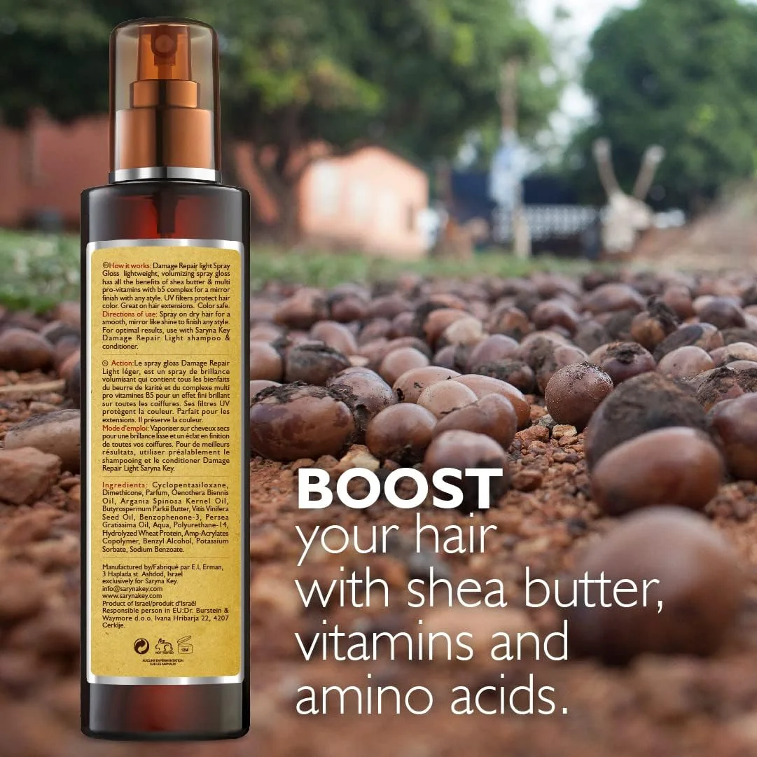 اسپری براق کننده و ترمیم کننده موهای آسیب دیده سارینا کی - حجم دهنده سبک برای موهای نازک و شکننده حاوی شی باتر آفریقایی خالص 250 میلی لیتر اسپری براق کننده و ترمیم کننده موهای آسیب دیده سارینا کی - حجم دهنده سبک برای موهای نازک و شکننده حاوی شی باتر آفریقایی خالص 250 میلی لیتر