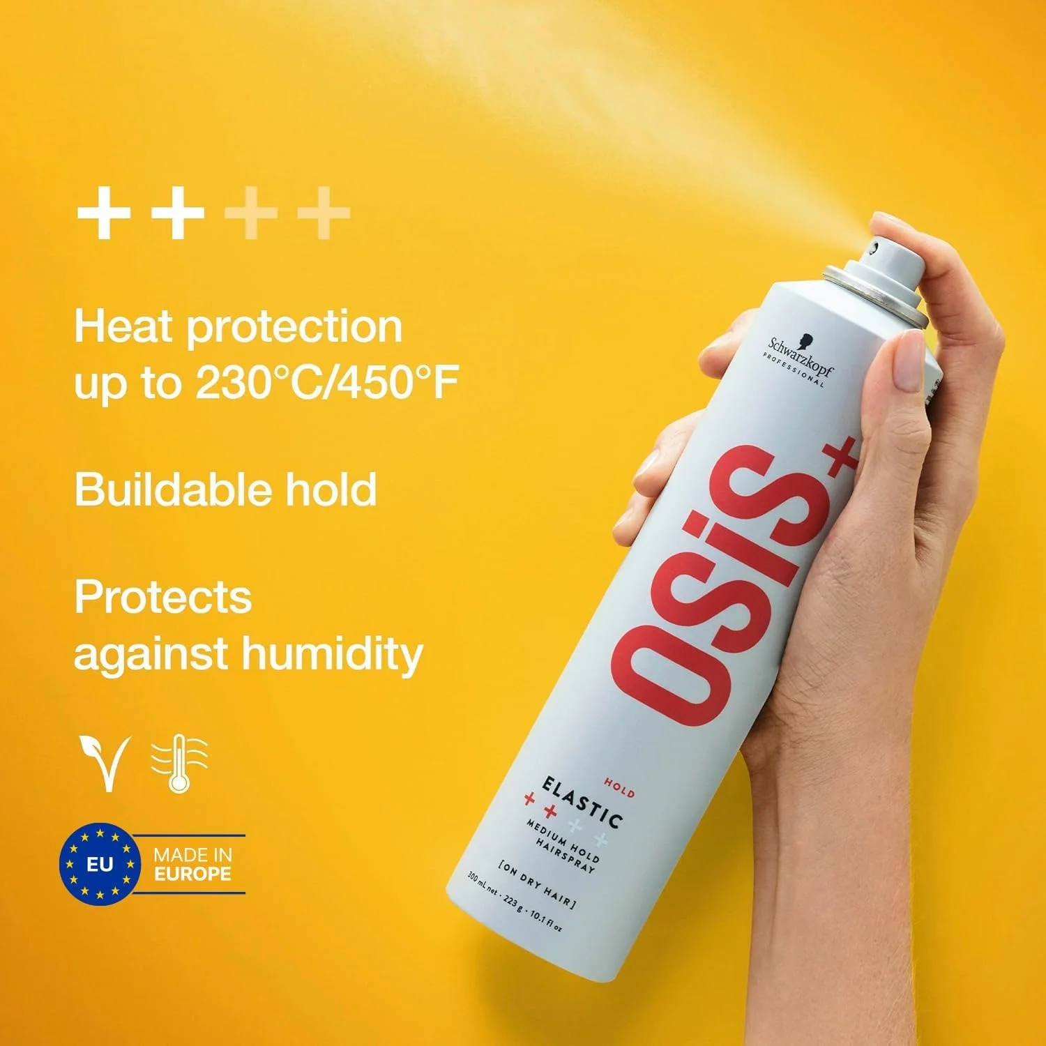 اسپری موی حالت دهنده شوارتسکف پروفشنال OSiS Elastic، اسپری موی لایه ای برای حالت دادن، با قابلیت برس خوردن، بدون ایجاد پوسته، ضد رطوبت، محافظت در برابر حرارت، با قدرت نگه دارندگی متوسط، 300 میلی لیتر اسپری موی حالت دهنده شوارتسکف پروفشنال OSiS Elastic، اسپری موی لایه ای برای حالت دادن، با قابلیت برس خوردن، بدون ایجاد پوسته، ضد رطوبت، محافظت در برابر حرارت، با قدرت نگه دارندگی متوسط، 300 میلی لیتر