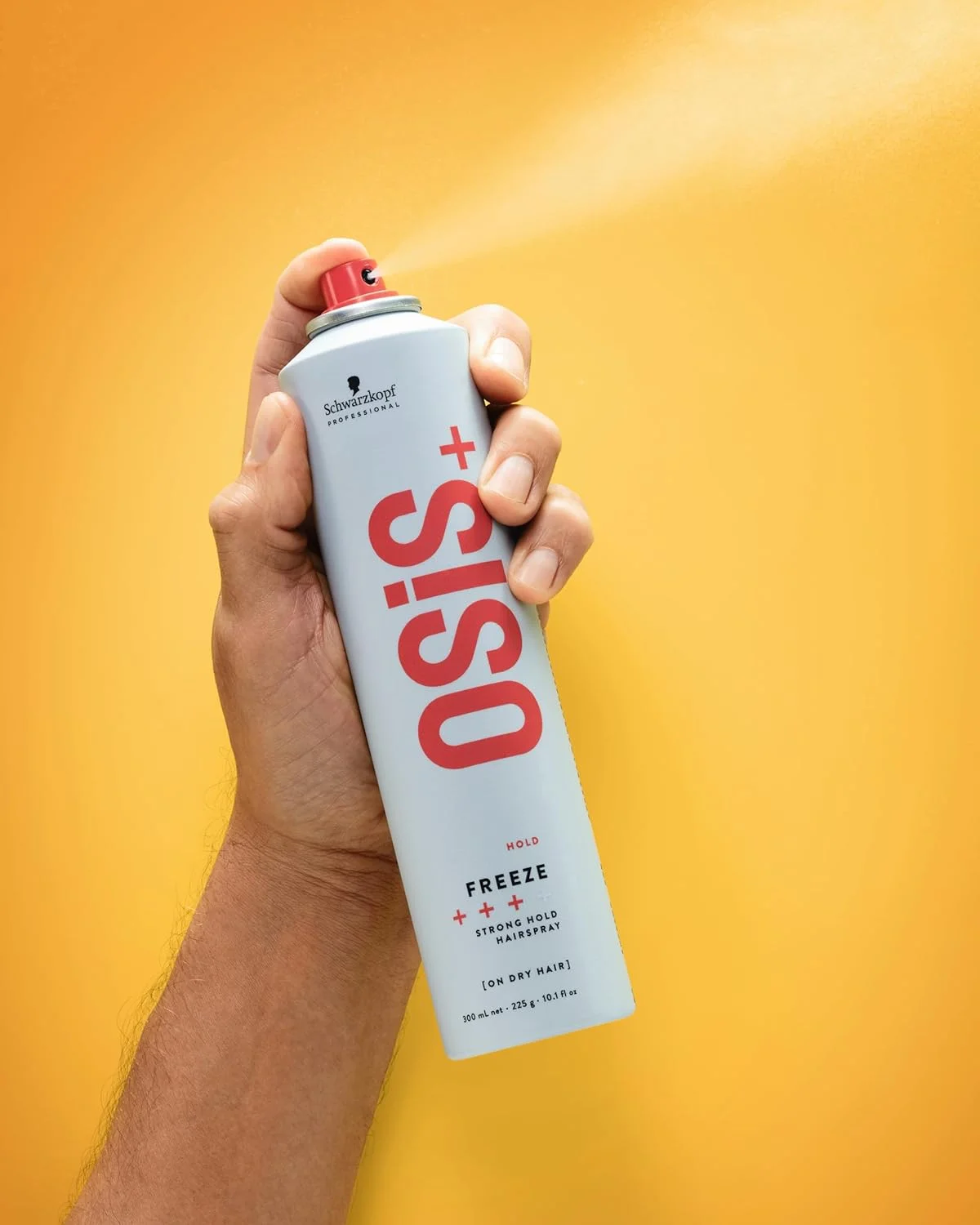 اسپری مو فریز اوسیس Schwarzkopf Professional: ماندگاری طولانی، قابلیت برس‌خوری، بدون ایجاد پوسته، ضد رطوبت، محافظت در برابر حرارت، قدرت نگهداری قوی، 300 میلی لیتر