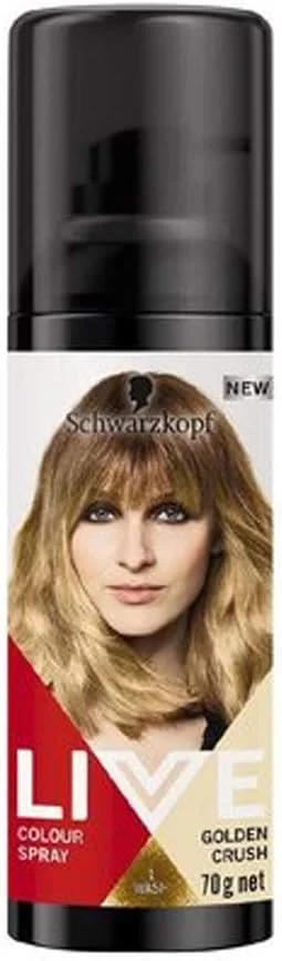 اسپری رنگ مو موقت شوارتسکف مدل گلدن کراش اسپری رنگ مو موقت شوارتسکف مدل گلدن کراش