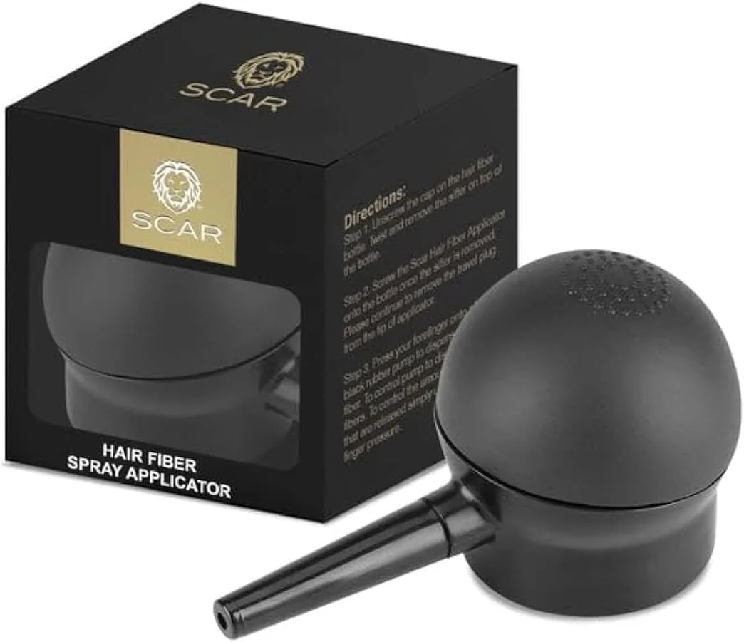 اسپری موی پرپشت کننده فایبر اسکار، پمپ پخش کننده، مناسب آقایان و بانوان، سایز کوچک